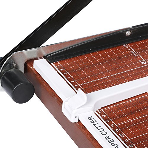 Large Wooden A3-B7 12 Sheets Office Guillotine Paper Cutter and Trimer Professional Office Home Desk Tops Paper Scrap Cutting Machine - Thumbnail 7