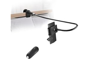 KEFOTIC Tablet Gooseneck Holder for Kindle Reading in Bed with Remote Page Turner, Hands Free Lazy Arm Stand for Kindle Accessories, Gifts for Readers
