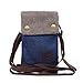 WITERY Small Crossbody Bags for Women - Handmade Cute Canvas Cross Body Phone Purse Cloth Pouch with Adjustable Shoulder Strap, Mini Teen Girl Travel Cell Phone Purse Wallet