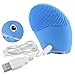Silicone Face Cleanser and Massager Brush, Quimat New Sonic Waterproof Rechargeable Facial Cleansing System for Face Cleaning and Polishing