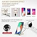 iPhone X Wireless Charger, ElleSye 3-Coil Qi Wireless Charger Stand Pad for iPhone 8/8 Plus, iPhone X, Samsung Galaxy Note8, S8/S8 Plus/S7/S7 Edge/S6 Edge Plus, LG G6 and All QI-Enabled Devices