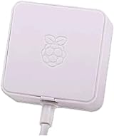 Raspberry Pi 4 USB-C Power Supply UK Plug White 5.1V 3A Official view 3