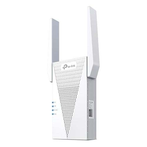 TP-Link AX3000 WiFi 6 Range Extender | PCMag Editor's Choice | Dual-Band Wireless Repeater w/Ethernet Port | Up to 2400 Sq. Ft., 64 Devices | Internet Signal Booster | APP Setup | EasyMesh (RE715X)