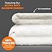 Luxury Hooded Baby Towel and Washcloth Set | Extra Soft Bamboo for Infant, Toddler, Newborn and Kids | Great Gift for Boys and Girls at Bath, Pool and Beach | Better Than Organic Terry Cotton (White)