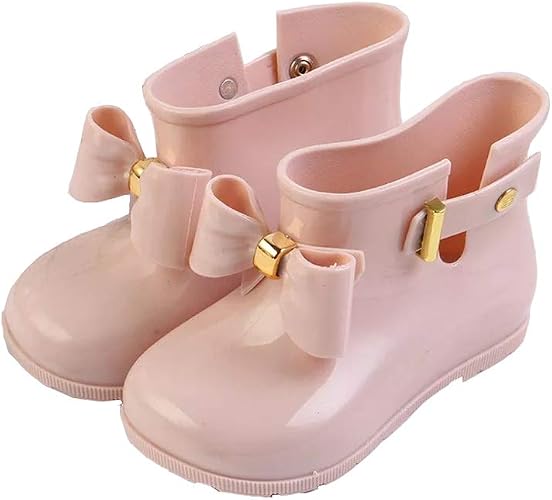 Amazon Deble キッズ 長靴 可愛いレインブーツ リボン 子供 男の子 女の子 小学生 アウトドア遊び用 梅雨対策 Deble レインブーツ