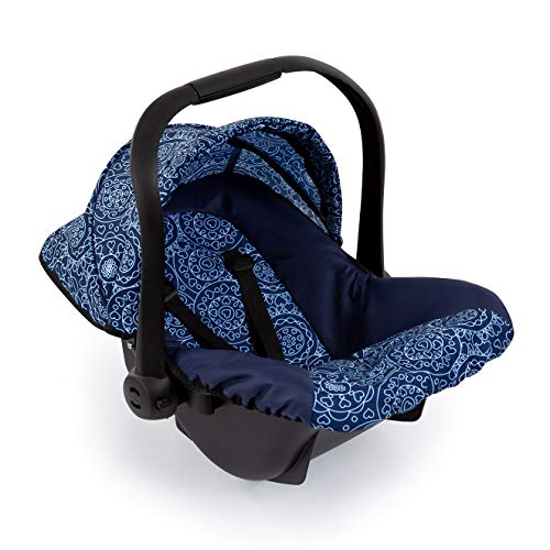 Bayer Design 67903AA Puppen-Autositz EasyGo, Puppenzubehör, passend zu Vario-Puppenwagen, mit Abdeckung, blau mit Muster, 46cm – Bild 7