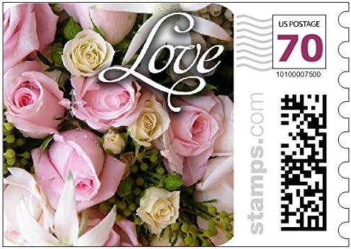 USPS Love Wedding Roses Stamps - Two-ounce stamps Sheet of 20