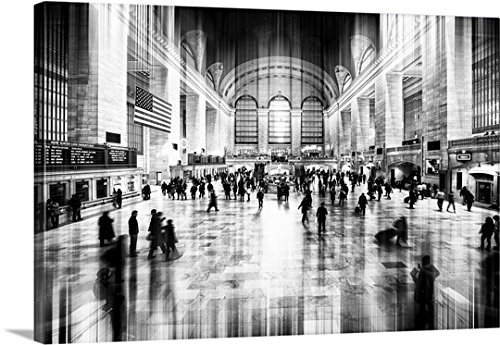 Canvas On Demand Philippe Hugonnard Premium Thick-Wrap Canvas Wall Art Print, 24" x 16", entitled 'Grand Central Station, New York - Urban Stretch Series II'