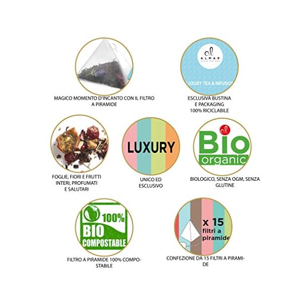 Almar Schwarztee Luxury Masala Chai - 15 Pyramidenfilter, langes Blatt - BIO, 30 g – Bild 6