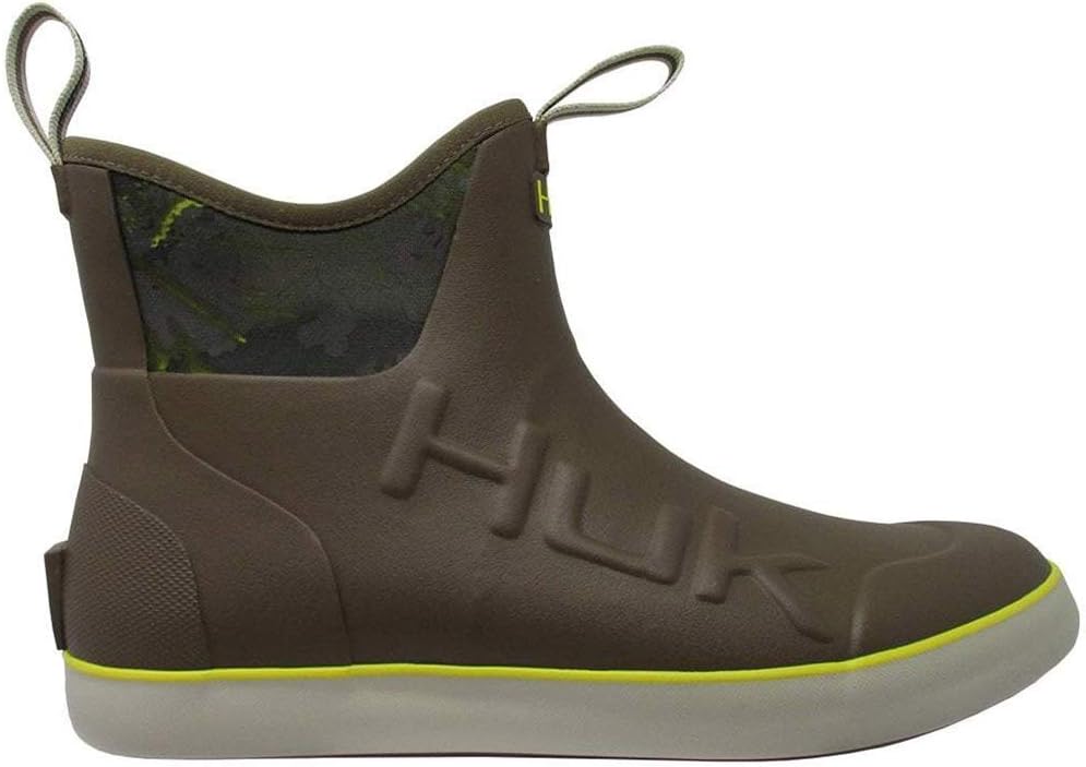 HUK Men's Rubber Waterproof Rogue Wave Mid Boots, Adult