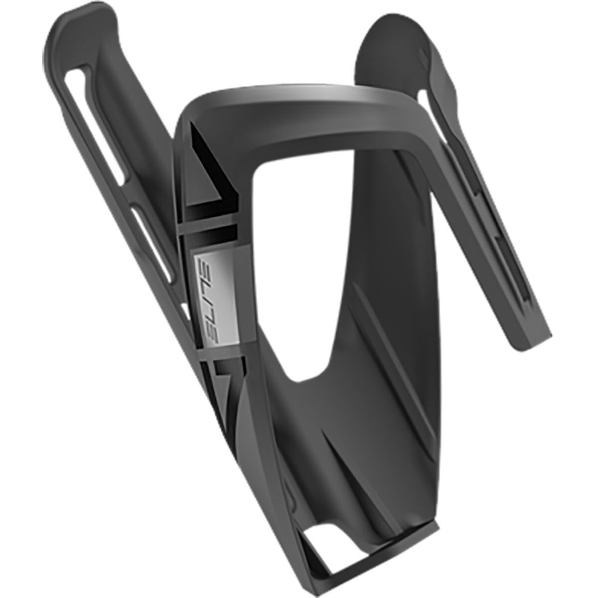 Elite Ala Bottle Cage Black Skin Soft Touch – Lightweight Fibre-Reinforced Bike Bottle Holder with Flexible Wing Arms – Secure Grip – For Road Bike, MTB & Gravel Cycling