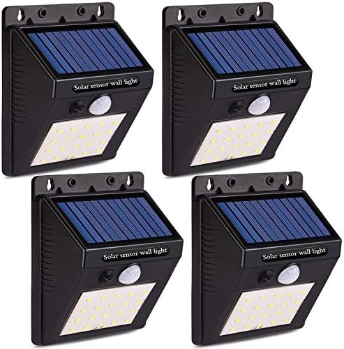 3Keys™ Solar Wireless Security Motion Sensor Night Light - 20 LEDs Bright and Waterproof for Outdoor/Garden Wall (20 LED) (4)