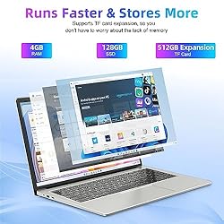 SGIN 15.6 Inch Laptop, 4GB RAM 128GB SSD, Laptops