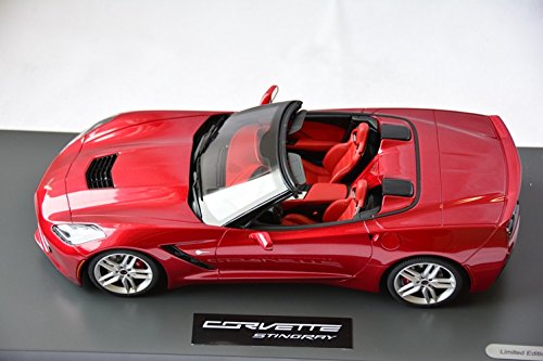 2014 Corvette Convertible Model in Torch Red 1:18 Scale by BBR