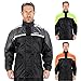 Nomad Rain Suit for Men & Women 2 Piece Waterproof Rain Jacket Pant Gear Lightweight Reflective Raincoat with Hoodie