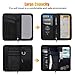 Waterproof & Fireproof Passport Holder RFID Travel Wallet Tickets Itinerary Document Organizer with Zipper/Strap for Woman & Man & Family Fit 5 Passports