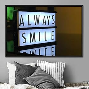 signwin Framed Canvas Wall Art Pressed Quotes 3D...