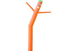 ESACPE 20FT Inflatable Tube Man for 18'' Blower (Blowers Not Included) Air Puppet Dancer Waving Puppet Sky Man for Mall Opening,Outdoor Advertising Tool,Business Promotion (No Blower-Orange)