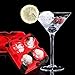 2 PACK Diamond-Shaped Ice Cube Trays with Spill-Resistant Removable Lid and Funnel, 8 Diamond Ice Cubes, BPA-Free Easy Release Silicone Ice Cube Maker for Cocktail, Whisky, Bourbon and Chocolate,Red