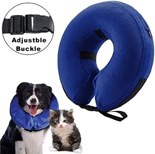 Inflatable Collar for Dogs and Cats Protective Inflatable Cone Soft Pet Recovery E-Collar for after Surgery Prevent Pets From Touching Stitches (XL)
