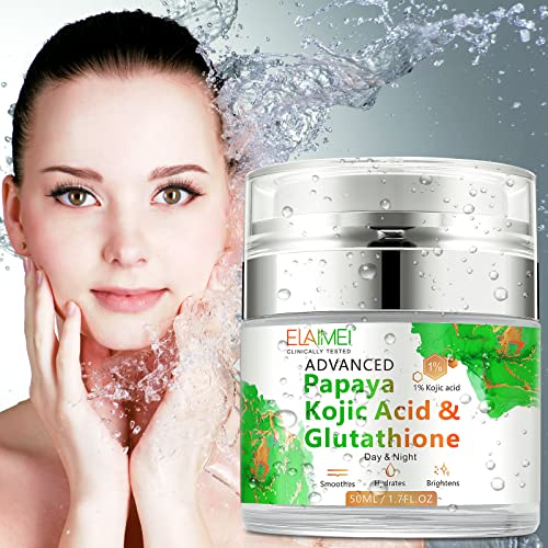 Papaya Cream, Kojic Acid Glutathione Natural Skin Nourishing Resurfacing  Face Cream, Acne Scars, Intensely Hydrating, Soothing, Provide Elastic and  Youthful Skin in Kenya