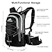 RUPUMPACK Insulated Hydration Backpack Pack with 2L Water Bladder - Keeps Liquid Cool Up to 4 Hours, Fit Outdoor Gear for Hiking, Running, Cycling, Camping, Skiing, Black+Grey