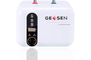 GEESEN Electric Hot Water Heater 120/240V Small Compact Tank Storage,Rv Tr 3.5 Gallon Trailer 1.5KW Kitchen Instant Under Sin
