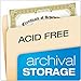 Pendaflex PFX62699 Archival-Quality File Folders, 1/3 Cut Top Tab, Letter, Manila (Box of 100)