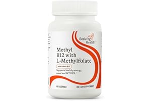 Seeking Health Methyl B12 with L-Methylfolate - MTHFR Support Supplement - Methylation Support Supplement - Lozenges to Support Brain Health & Energy - 60 Lozenges