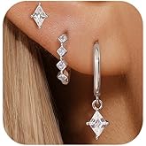 Gold Hoop Earrings Set for Women, Small 14K Gold Plated Earring Stacks, Cartilage Huggies Hoop Earring Sets For Multiple Piercing, Dainty Birthday Jewelry for Mom/Friend/Wife