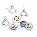 Big Dot of Happiness Ahoy - Nautical Baby Shower or Birthday Party Round Candy Sticker Favors Labels Fit Chocolate (1 Sheet 108)
