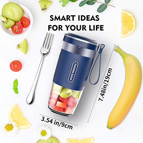 Portable Blender,AUZKIN Cordless Mini Personal Blender Small Smoothie
