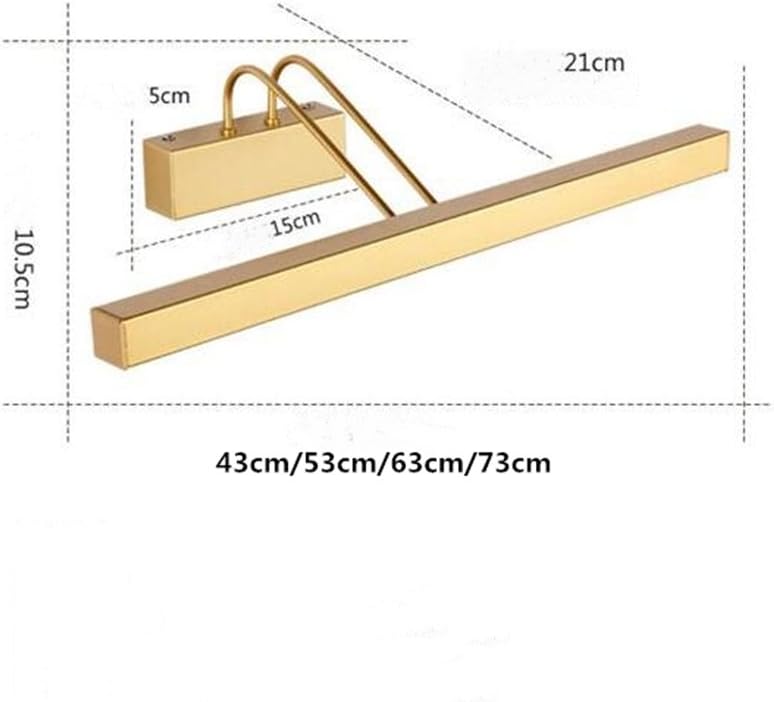 Color Warm Light Size 43cm 58sd Led Spiegel Scheinwerfer Wandlampe Badezimmerlampe Make Up Lampe Einfaches Amerikanischen