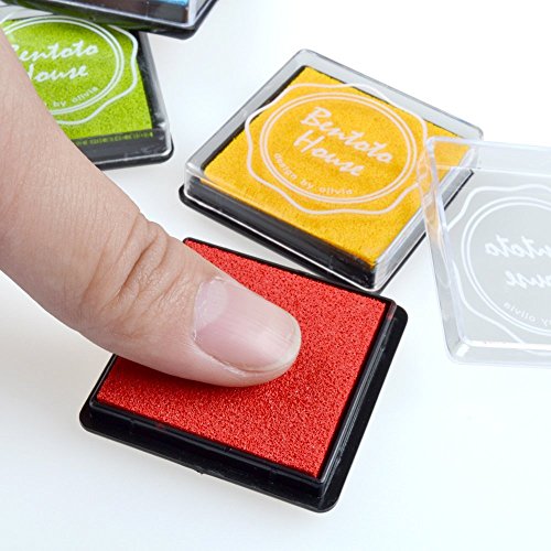 20 in 1 Multi Coloured Washable Foam Ink Ink Pad Stamp Pad Set Finger