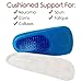 Envelop Gel Insoles for Men and Women - Shoe Heel Orthotics for Running, Hiking - Heel Cup Cushion Half Inserts - Reduce Foot Pain from Plantar Fasciitis, Spurs, Achilles and Arch Issues