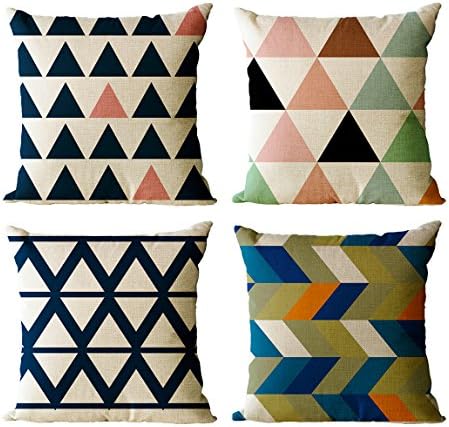 Square Decorative Throw Pillow Cover Pack of 4 18" x 18"