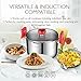 MICHELANGELO 5 Quart Pasta Pot Induction Ready, Stainless Steel Pasta Pot With Strainer Lid, Stainless Steel Dutch Oven Pot, 5 Quart Dutch Oven with Lids