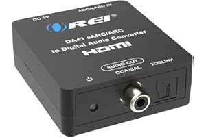 OREI eARC/ARC HDMI to Optical/Coaxial Audio Extractor, Supports Dolby 5.1 Channel, DTS 5.1, LPCM 2.0 Channel HDTV Soundbar Sp