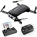 ToyerBee Drone with Camera Live Video, RC Quadcopter Pocket Drones with 2 Batteries, Easy to Use for Beginners,2.4G 6-Axis Headless Mode Altitude One Key Return 3D Flips and Rolls Toys