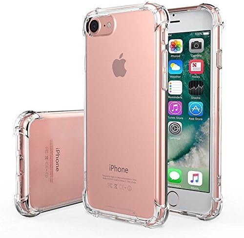 Apple iPhone 7/8 Case, Bekhic [Air Cushion] [Shock-Absorption] TPU Shockproof Case -clear