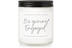 LUMELOOM Engagement Gifts for Couples, Bride Gifts, 9oz Lavender Scented Soy Wax Candle, Best Engaged Candle for Women, Bride to be, Fiance, Bachelorette, Engagement Party Decorations