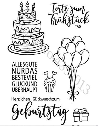 German Words Transparent Clear Silicone Stamp/Seal for DIY Scrapbooking/Photo Album Decorative Clear Stamp M1140