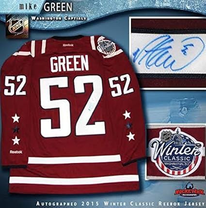 Mike Green Autographed Washington Capitals 2015 Winter Classic Reebok Jersey Autographed Nhl Jerseys At Amazon S Sports Collectibles Store