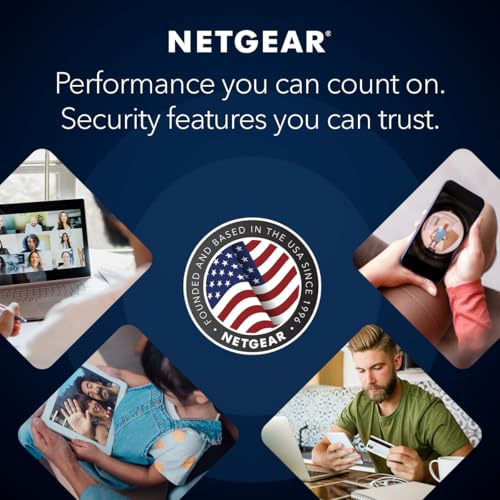 NETGEAR Orbi Whole Home Tri-Band WiFi 6 Mesh Network System (RBK853) – Router with 2 Satellite Extenders, Security Features, Coverage Up to 7,500 Square Feet, 100 Devices, AX6000 (Up to 6Gbps)