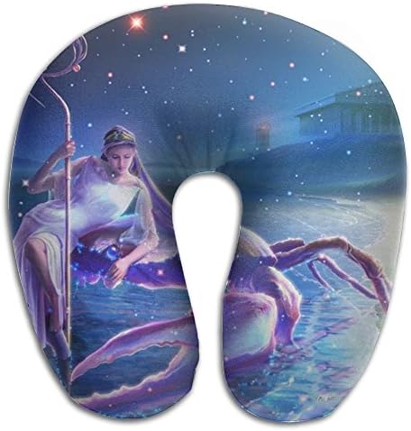 New Moon In Cancer Portable Soft U-Shape Memory Foam Travel Neck Pillow
