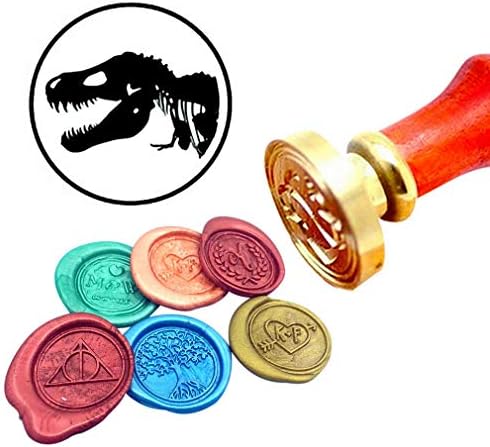 Kooer Tyrannosaurus Wax Seal Stamp Custom Tyrannosaurus Sealing Wax Stamp Kit Tyrannosaurus Wax Stamp Set Personalized Wedding Anniversary Invitation Seal Stamp