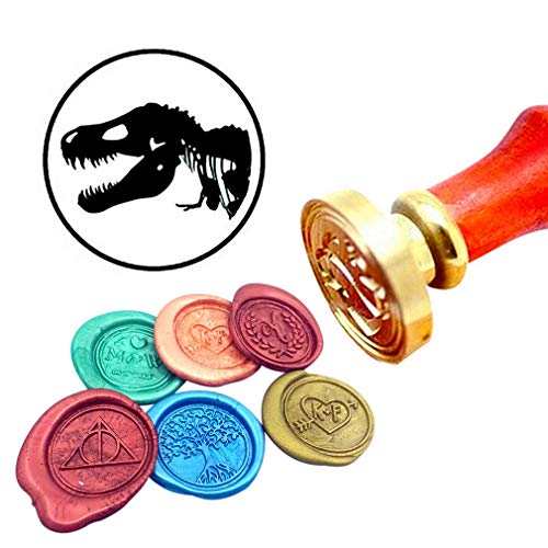Kooer Tyrannosaurus Wax Seal Stamp Custom Tyrannosaurus Sealing Wax Stamp Kit Tyrannosaurus Wax Stamp Set Personalized Wedding Anniversary Invitation Seal Stamp