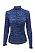 Pink Queen Women Sexy Bodycon 2 Piece Gym Set Running Tracksuits Navy Blue, XL