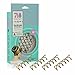 718-Beauty Backspin Spiral Hair Pin, Color Match for Light Hair, 4 Pins