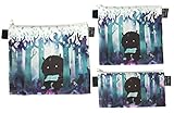 Reusable Sandwich & Snack Baggies by ART OF LUNCH - Set of 3 Designer Sandwich Bags, Art Supply Bags, Makeup Bags. Design by Michelle Li Bothe (Germany) - A Quiet Spot